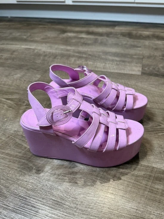 Circus NY By Sam Edelman GOLDA Platform Wedge Sandal | Sz 7, Orchid - Picture 3 of 8